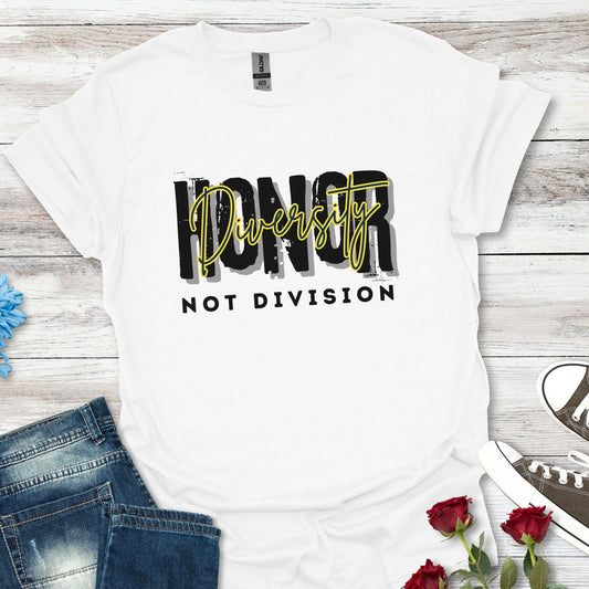 Honor Diversity, Not Division - Unisex Unity Tee (2)