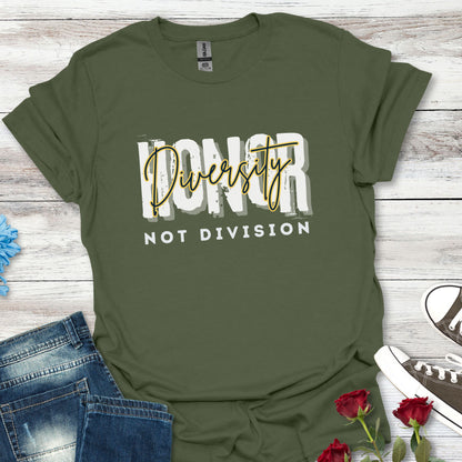 Honor Diversity, Not Division - Unisex Unity Tee (2)