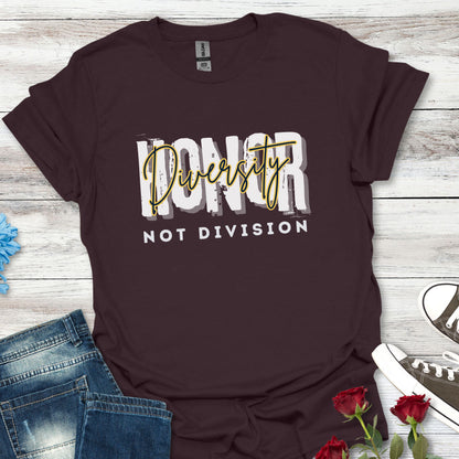 Honor Diversity, Not Division - Unisex Unity Tee (2)