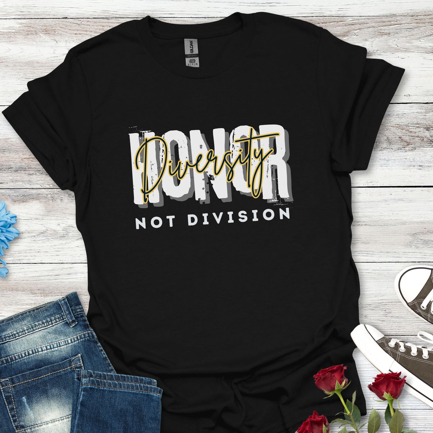 Honor Diversity, Not Division - Unisex Unity Tee (2)