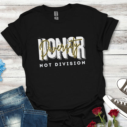 Honor Diversity, Not Division - Unisex Unity Tee (2)
