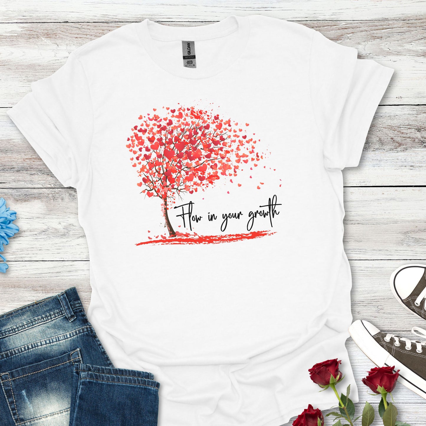 Flow in Your Growth – Women's Empowerment Tee