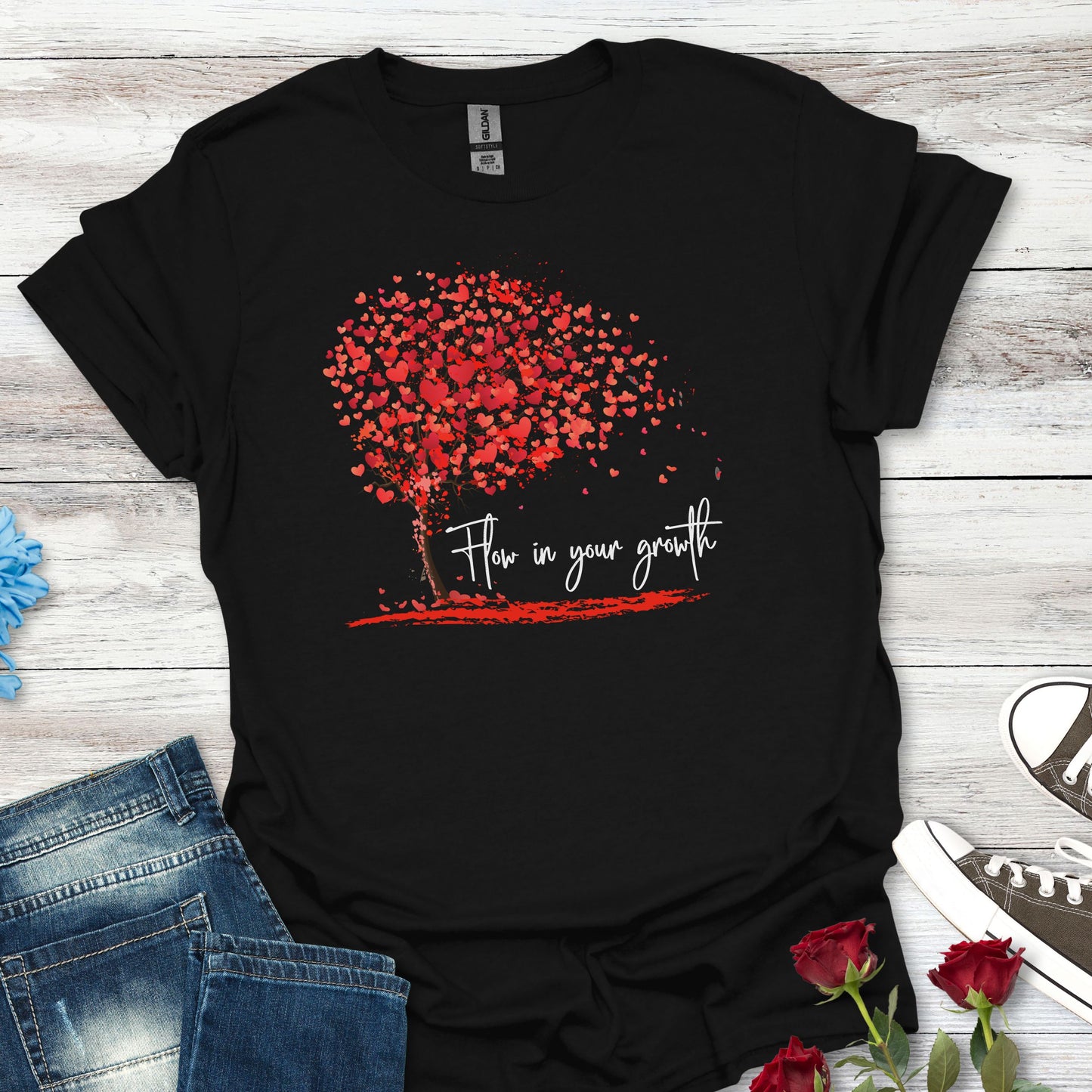 Flow in Your Growth – Women's Empowerment Tee