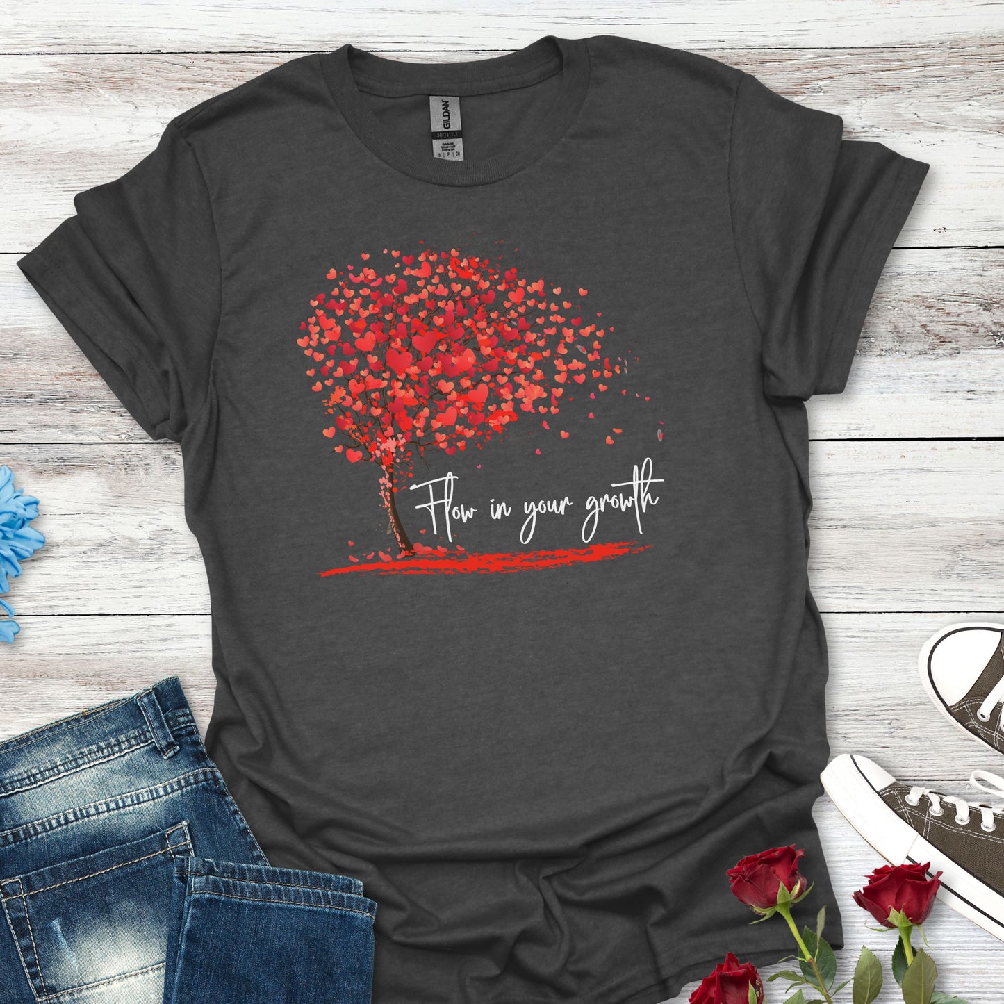 Flow in Your Growth – Women's Empowerment Tee