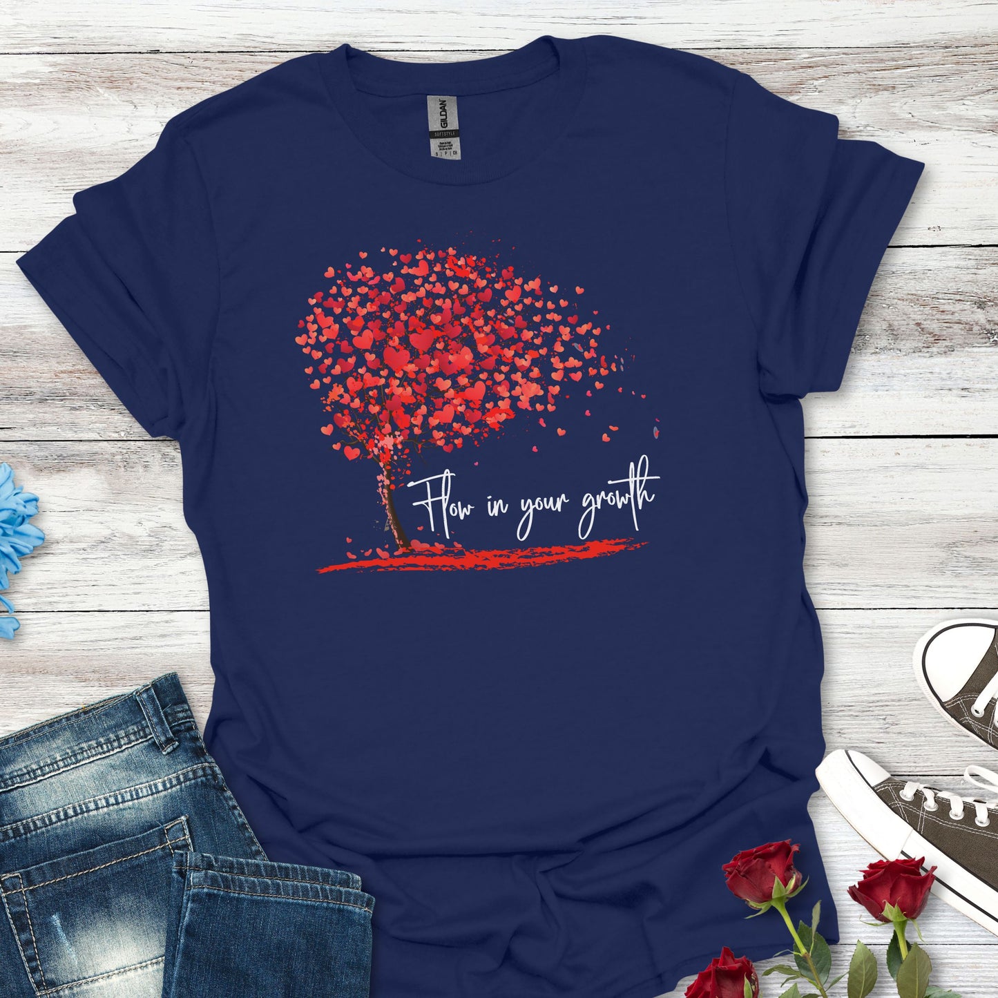 Flow in Your Growth – Women's Empowerment Tee