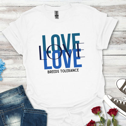 Love Breeds Tolerance (MC) – Unity in Action Tee