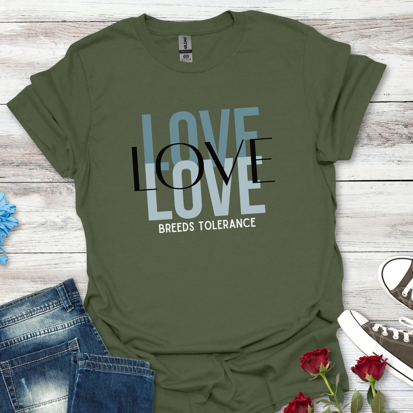 Love Breeds Tolerance (MC) – Unity in Action Tee