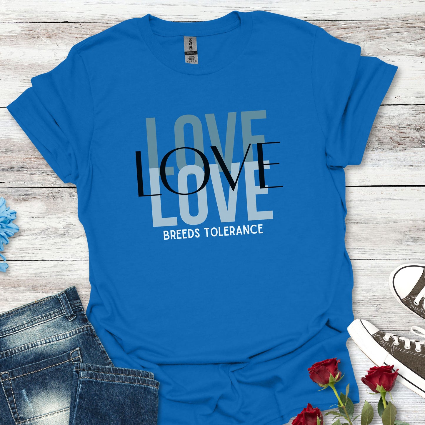 Love Breeds Tolerance (MC) – Unity in Action Tee