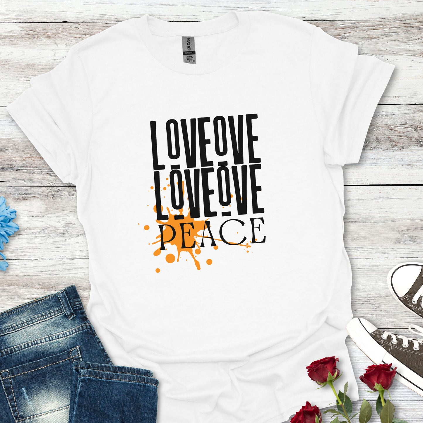 Love Peace Unisex Tee - Softstyle T-Shirt