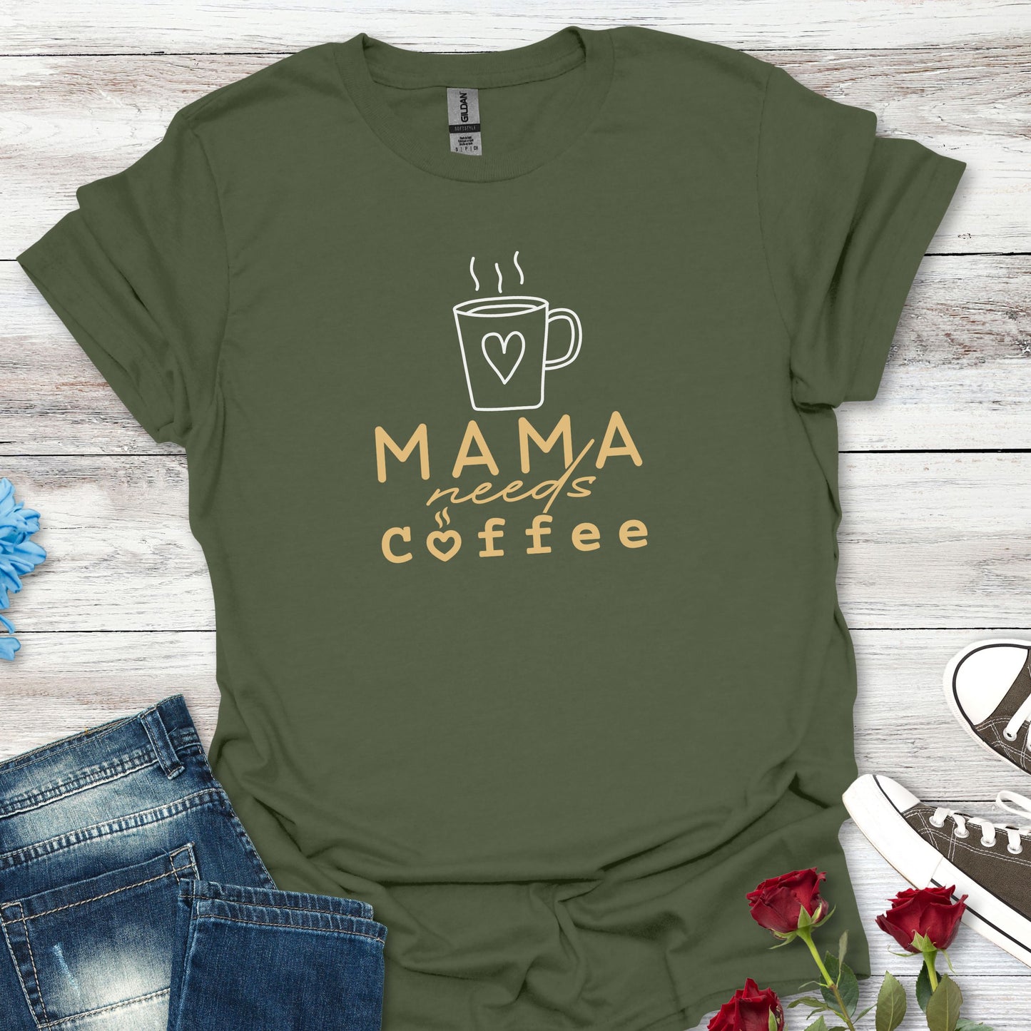 Mama Needs Coffee Graphic Tee (For Her)