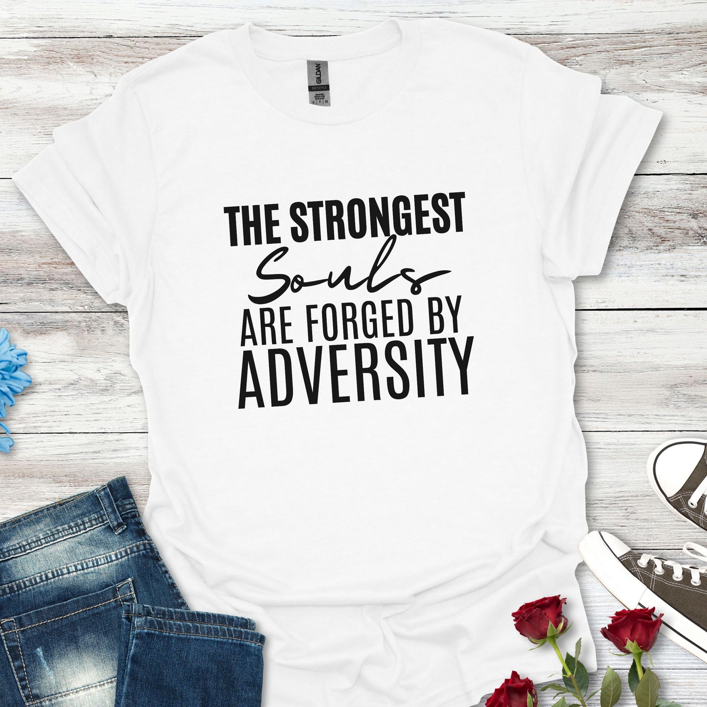 Forged by Adversity - Strength and Resilience Graphic Tee