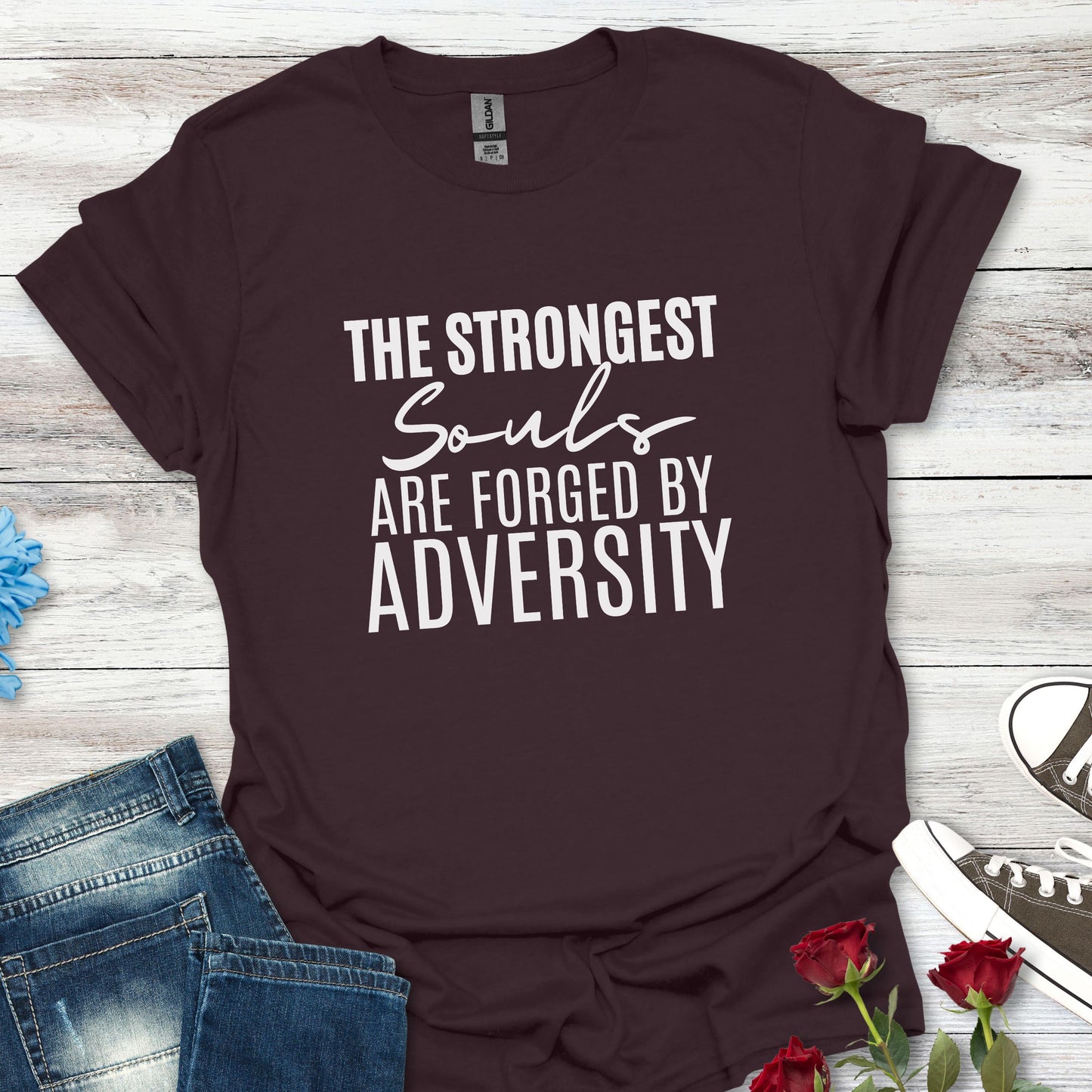 Forged by Adversity - Strength and Resilience Graphic Tee