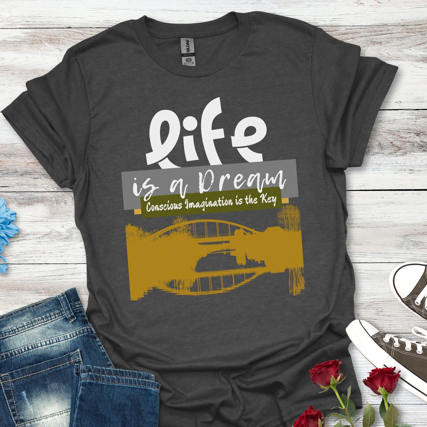 Life Is a Dream, Conscious Imagination Is Key – Intention-Led Tee (Unisex)