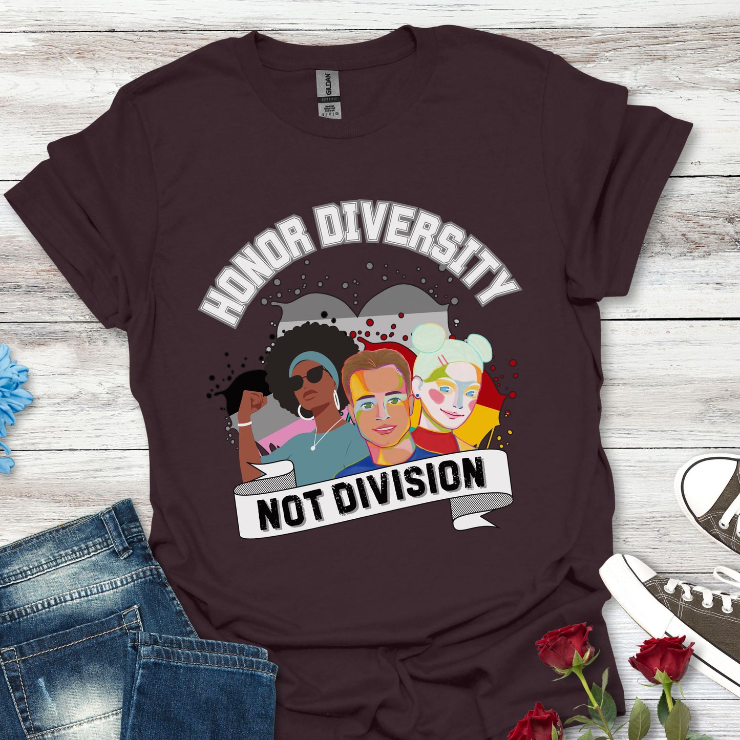Honor Diversity, Not Division - Unity Tee