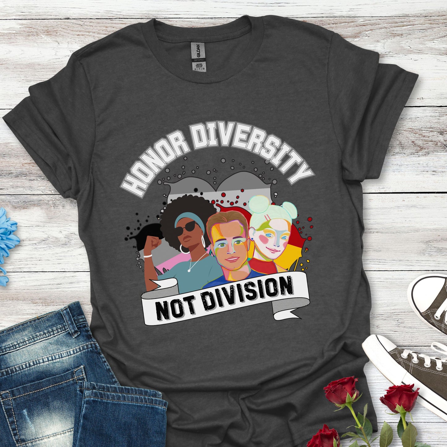 Honor Diversity, Not Division - Unity Tee