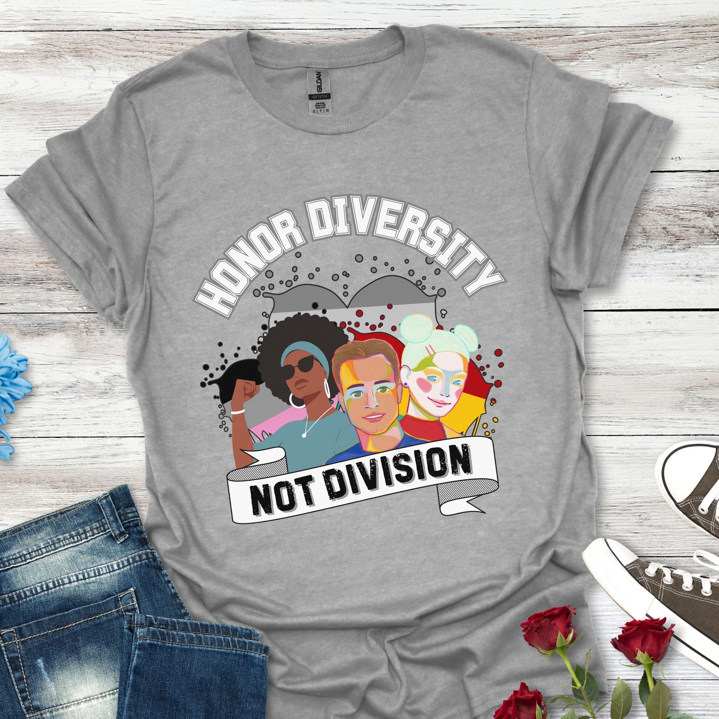 Honor Diversity, Not Division - Unity Tee
