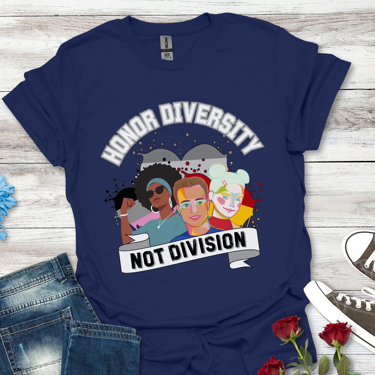 Honor Diversity, Not Division - Unity Tee
