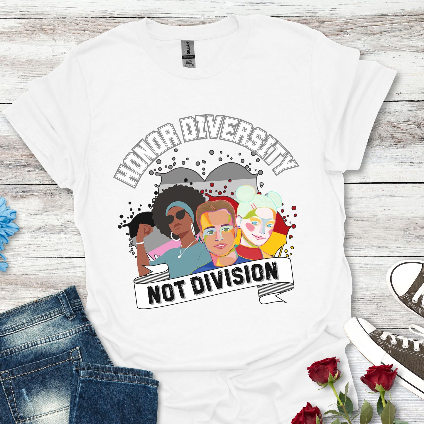 Honor Diversity, Not Division - Unity Tee
