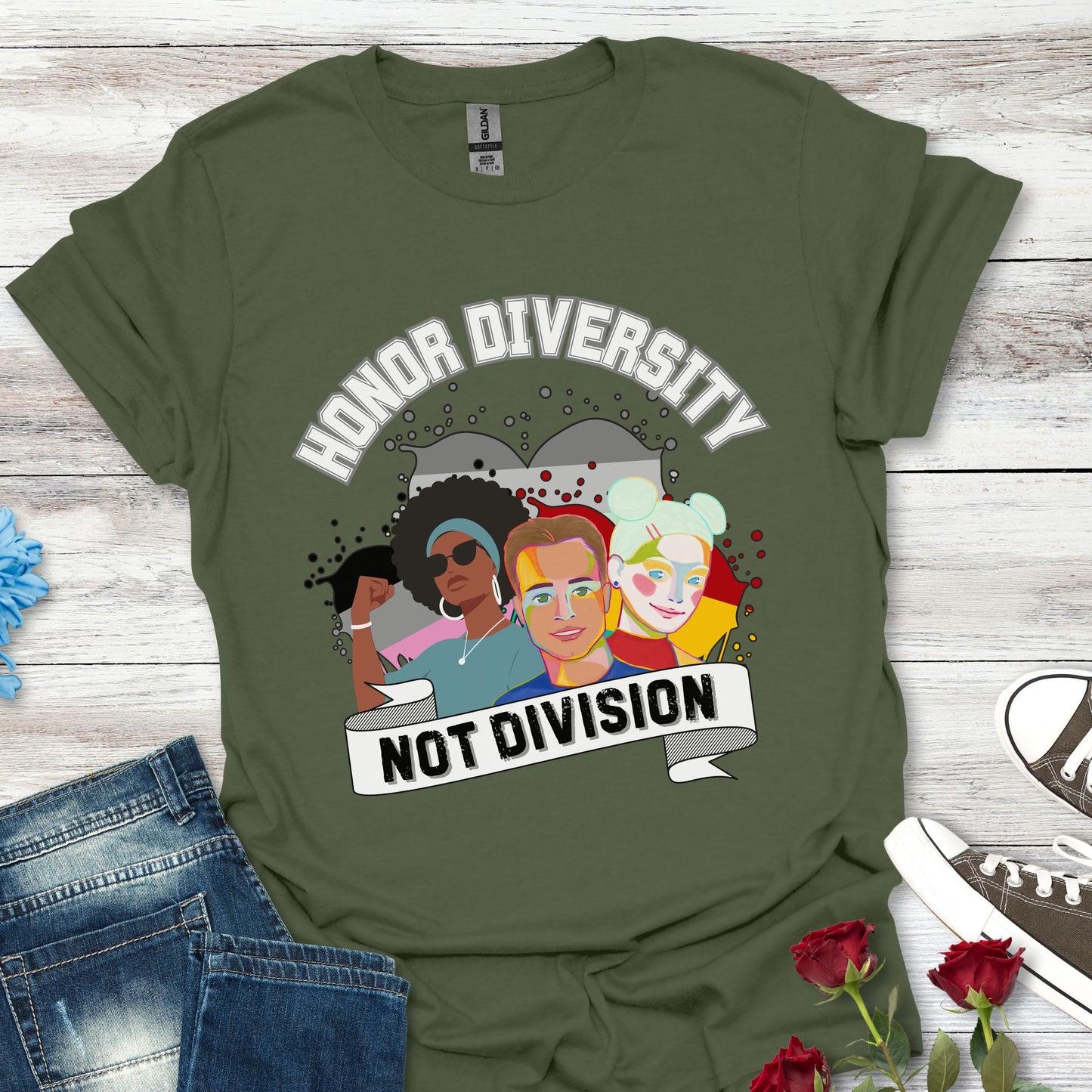 Honor Diversity, Not Division - Unity Tee