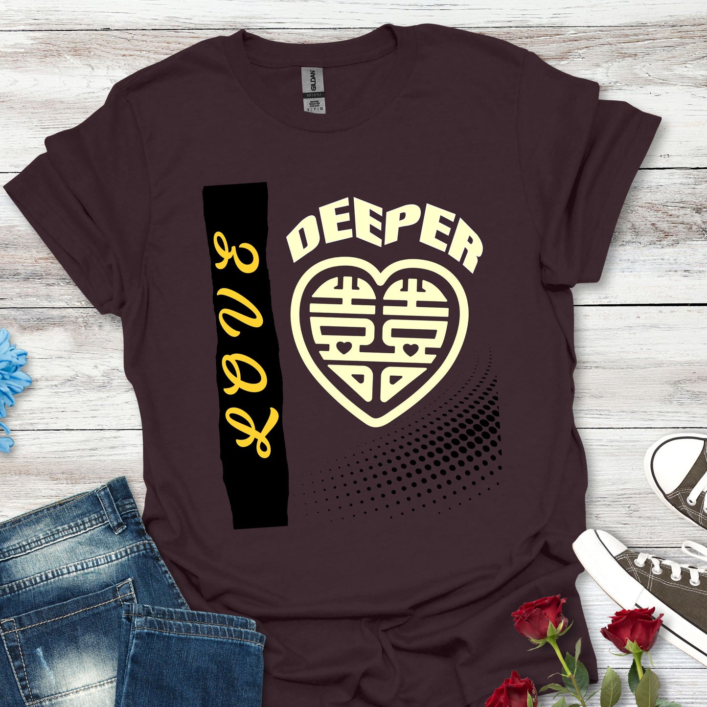 Love Deeper - Heartfelt Connection Unisex Tee