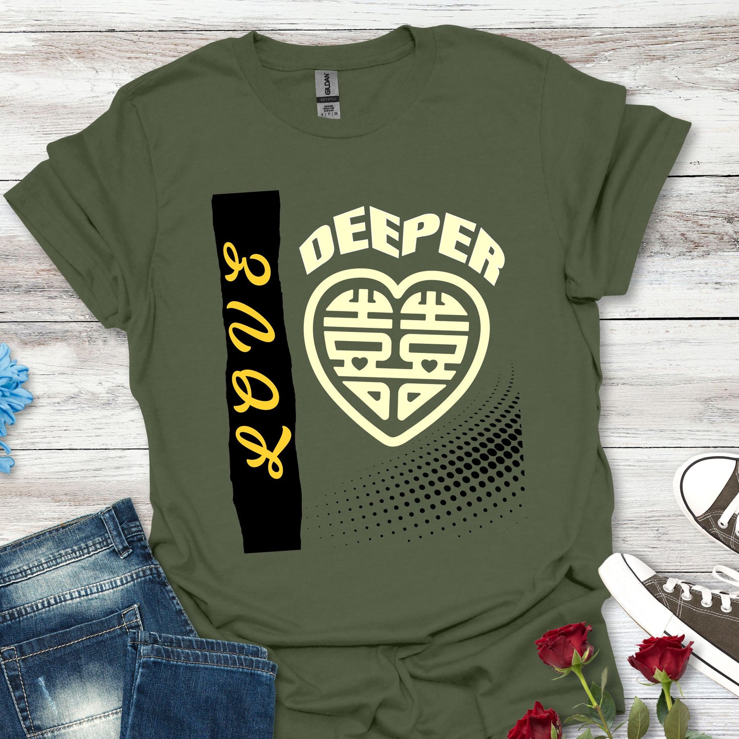 Love Deeper - Heartfelt Connection Unisex Tee
