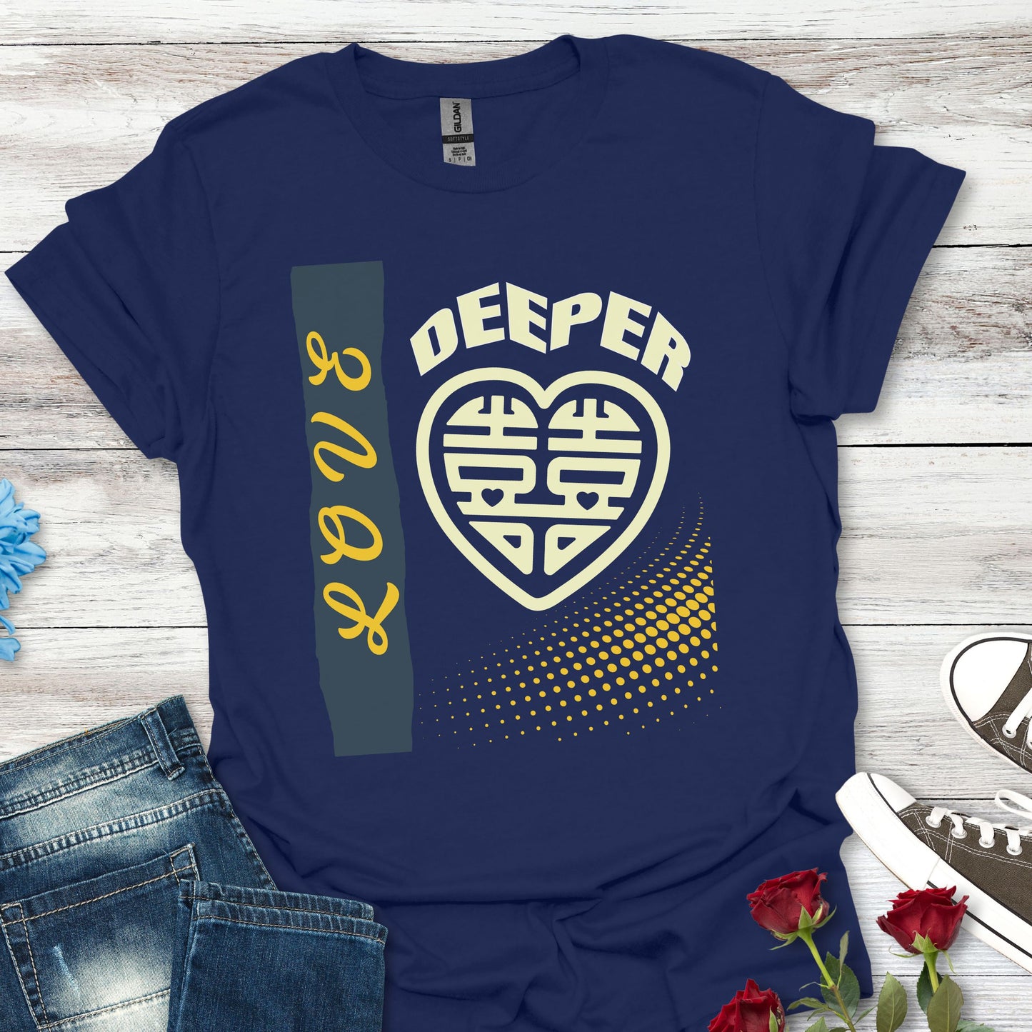 Love Deeper - Heartfelt Connection Unisex Tee
