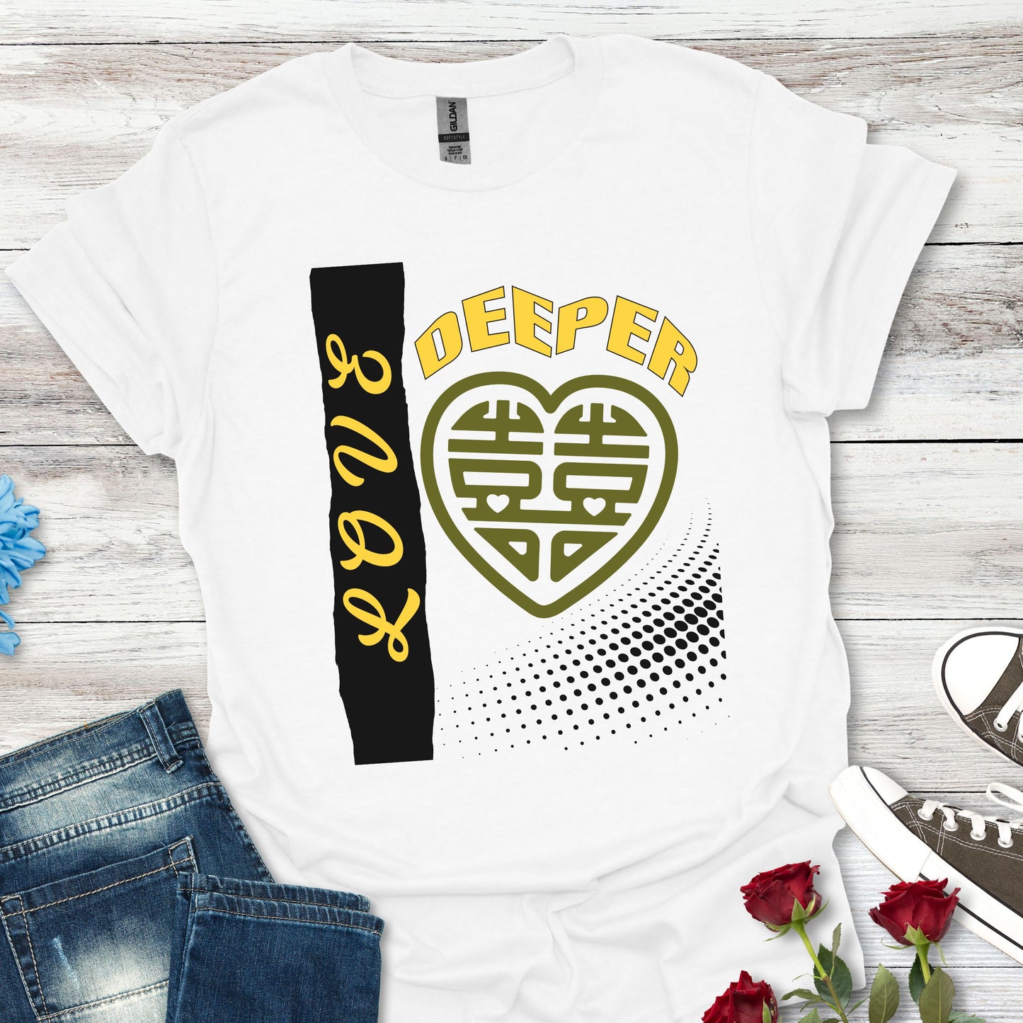 Love Deeper - Heartfelt Connection Unisex Tee