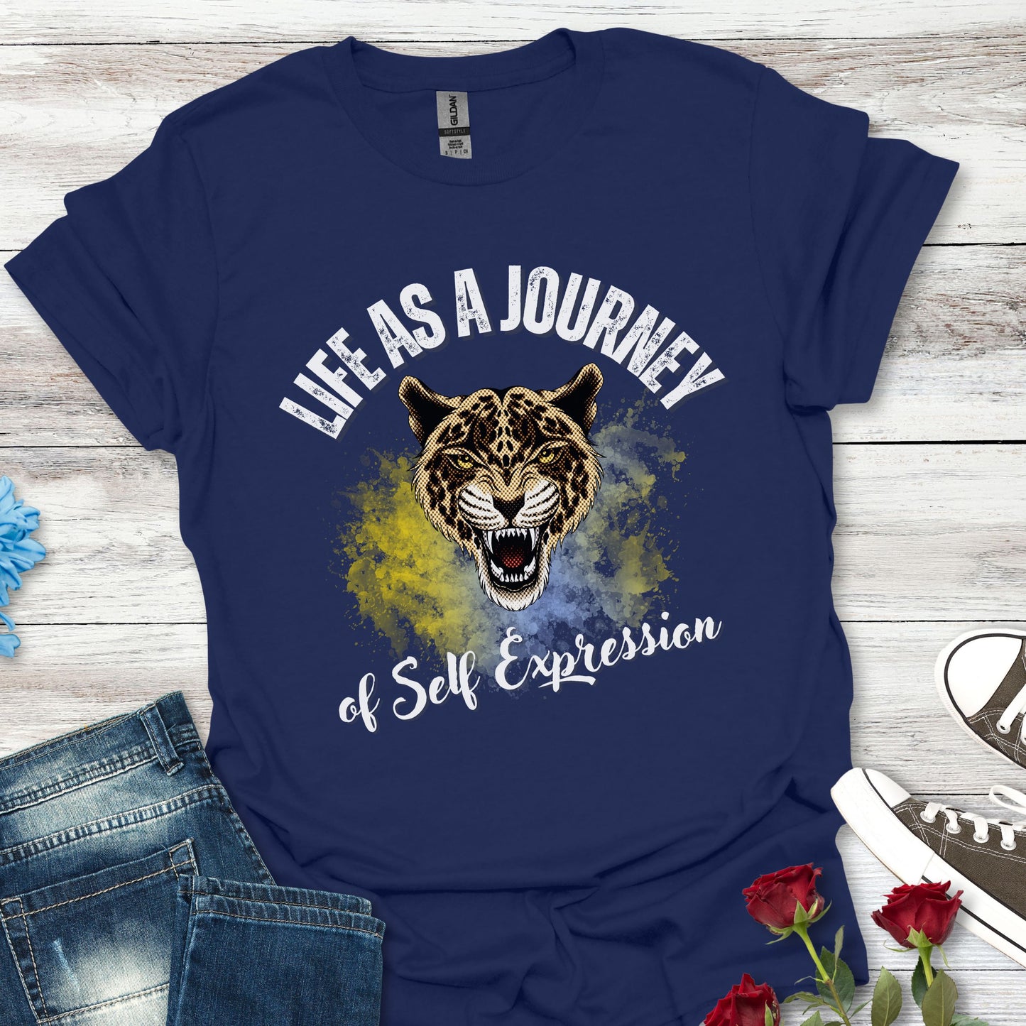 Life as a Journey of Self-Expression - Vibrant Inspiration Tee