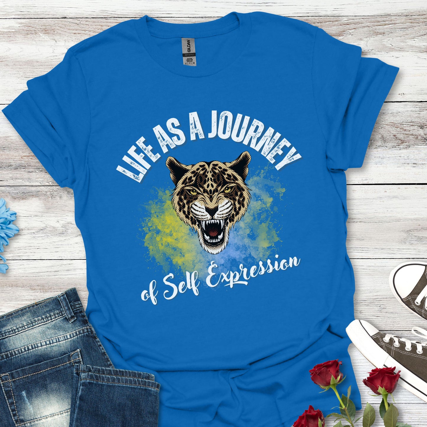 Life as a Journey of Self-Expression - Vibrant Inspiration Tee
