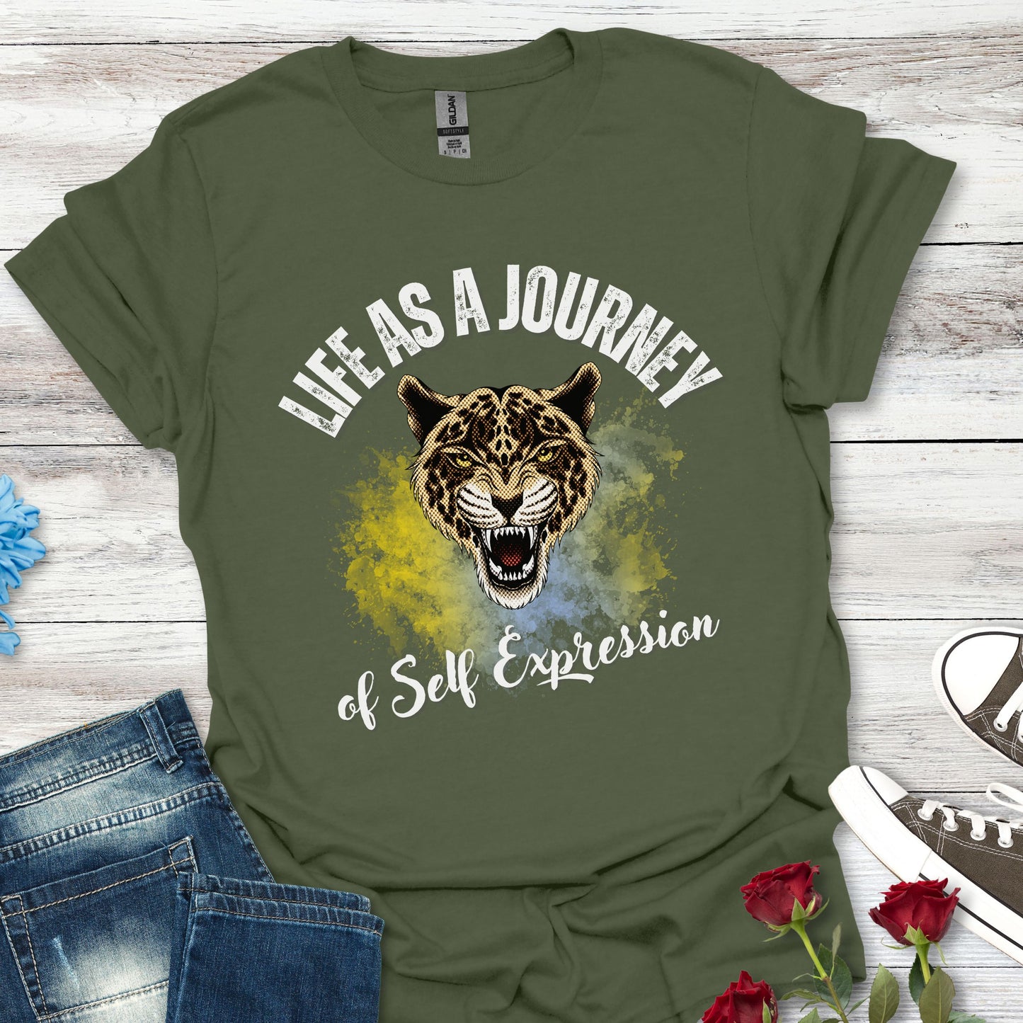 Life as a Journey of Self-Expression - Vibrant Inspiration Tee