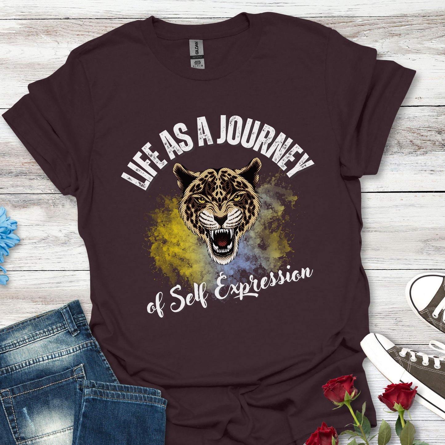 Life as a Journey of Self-Expression - Vibrant Inspiration Tee