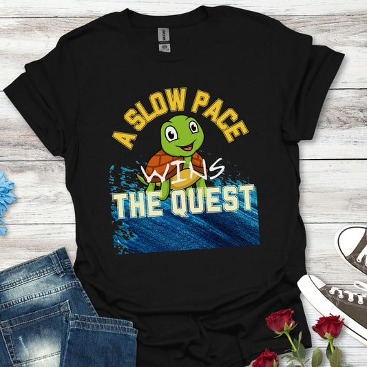 A Slow Pace Wins The Quest – Joyful Journey Tee