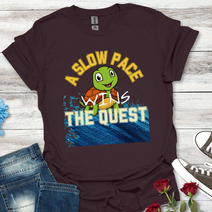 A Slow Pace Wins The Quest – Joyful Journey Tee