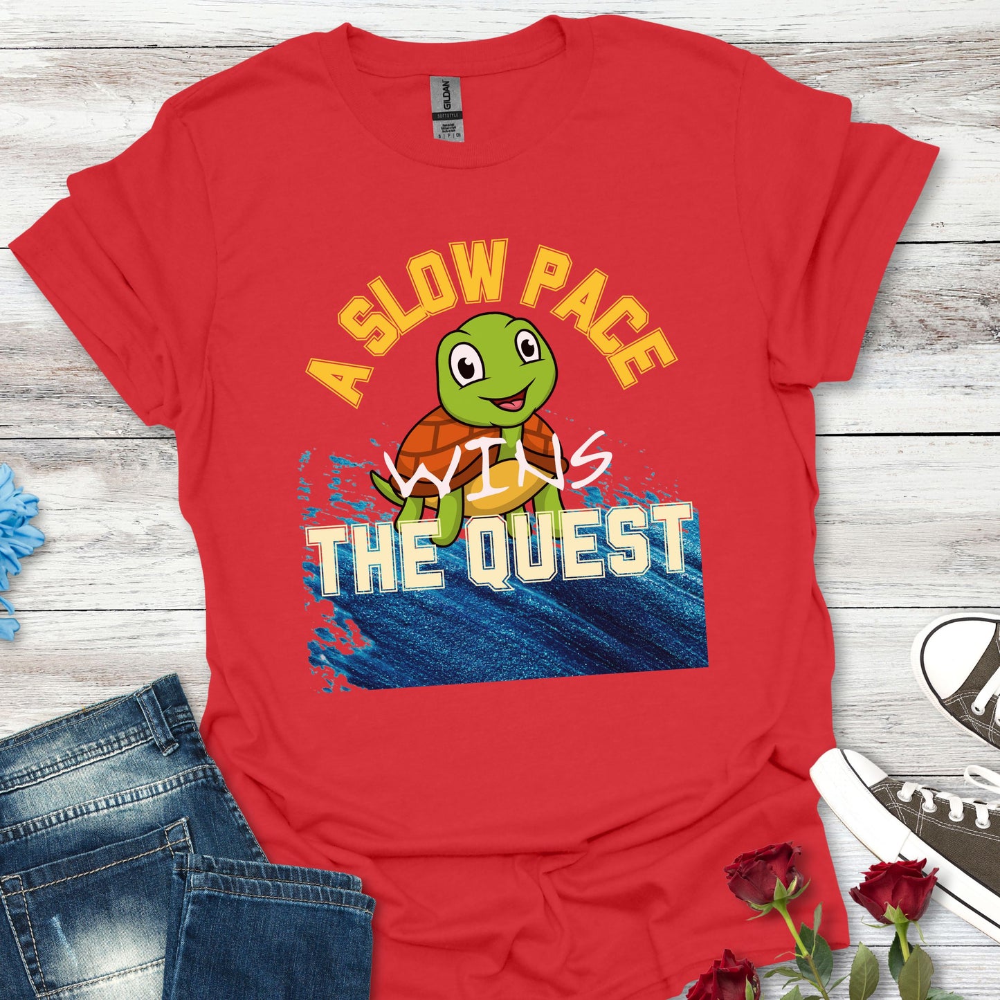 A Slow Pace Wins The Quest – Joyful Journey Tee