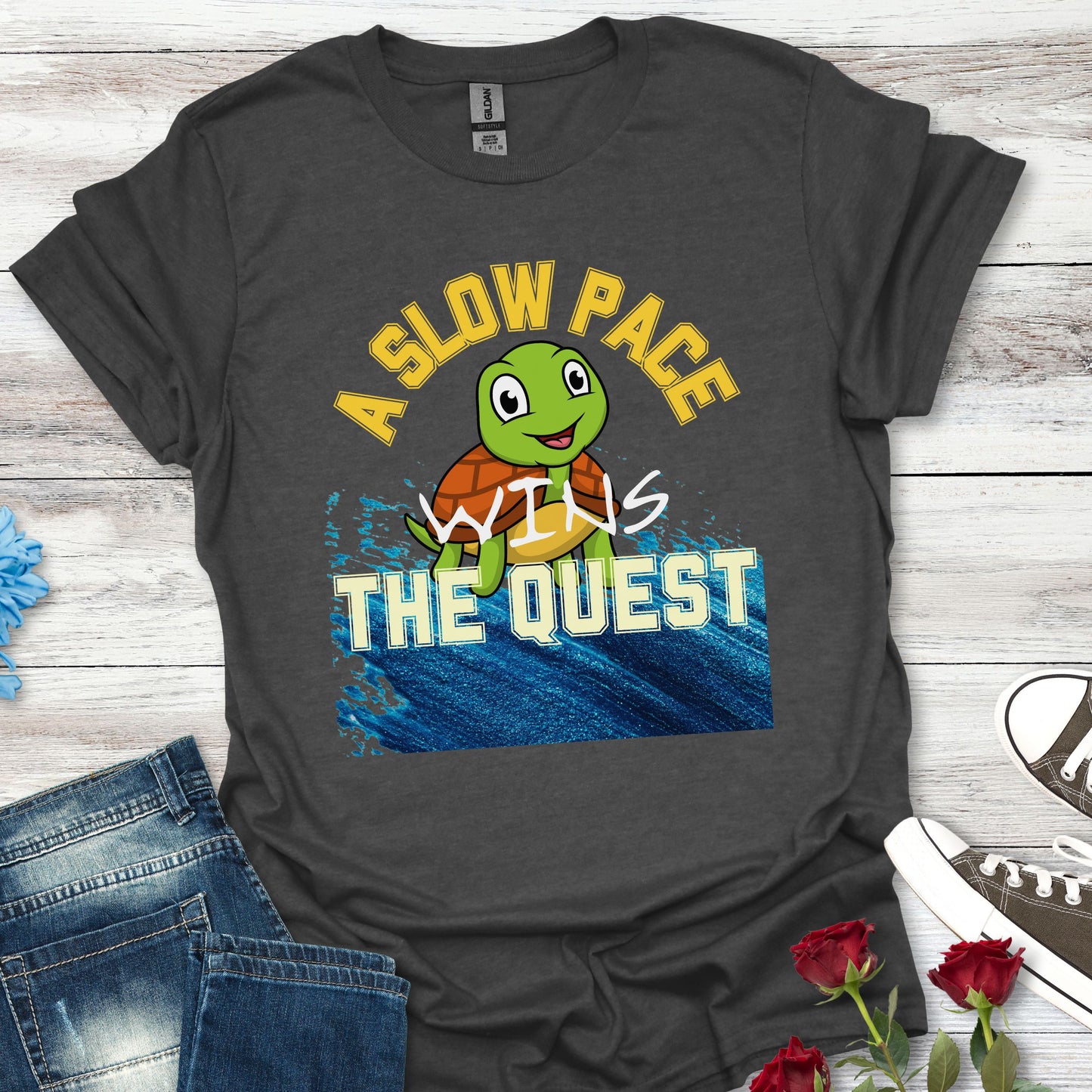 A Slow Pace Wins The Quest – Joyful Journey Tee