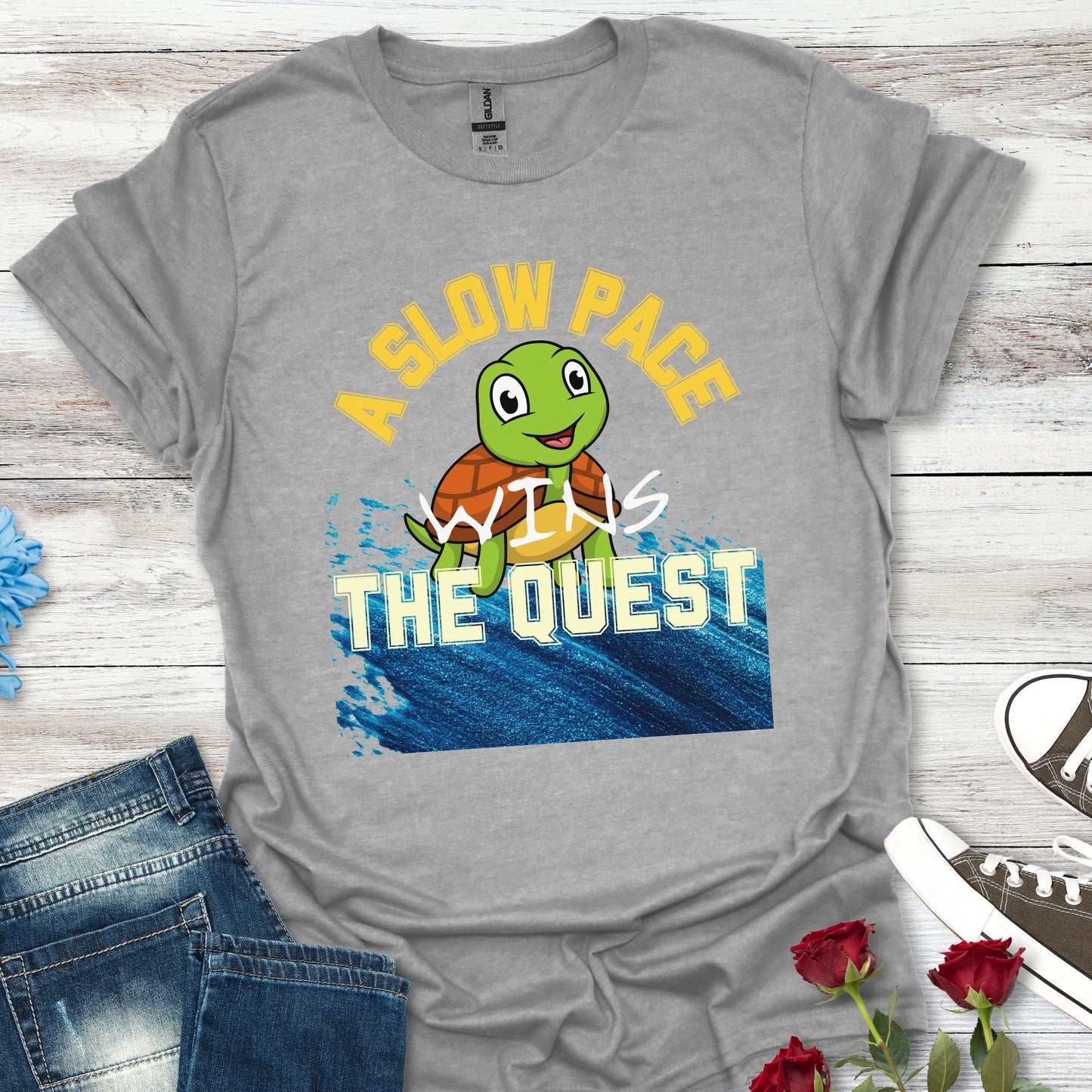 A Slow Pace Wins The Quest – Joyful Journey Tee