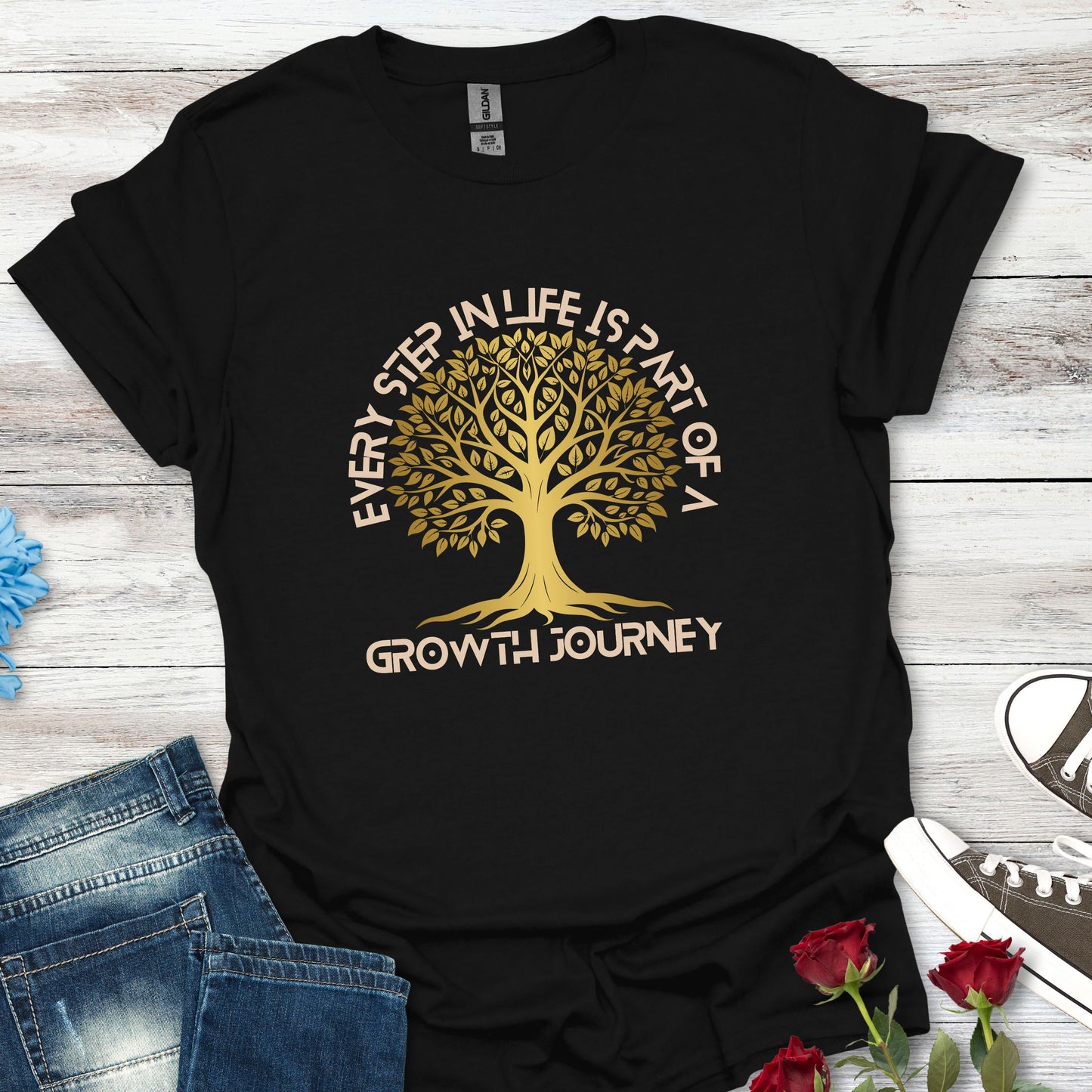 Every Step in Life is Part of a Growth Journey - Life's Journey Tee