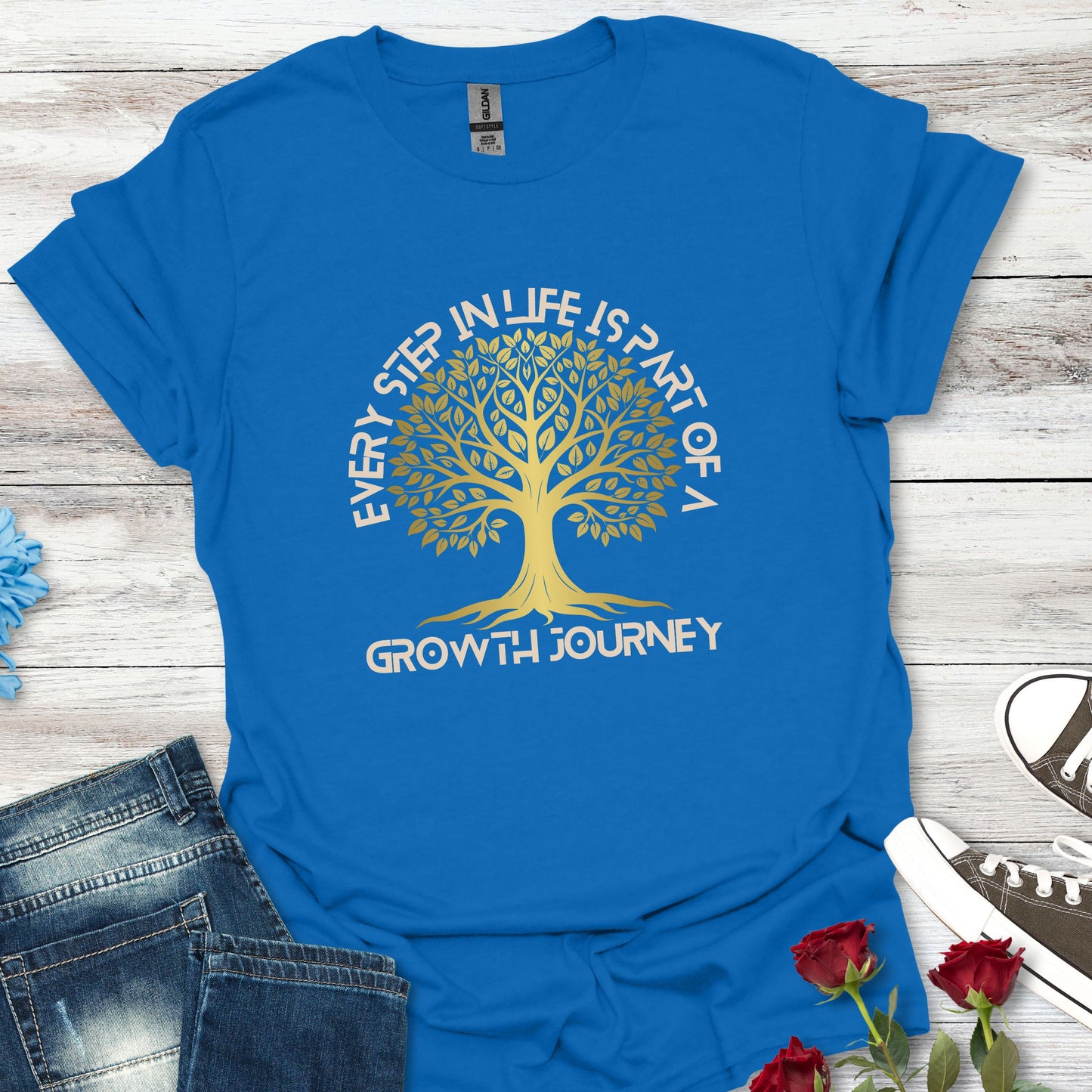 Every Step in Life is Part of a Growth Journey - Life's Journey Tee
