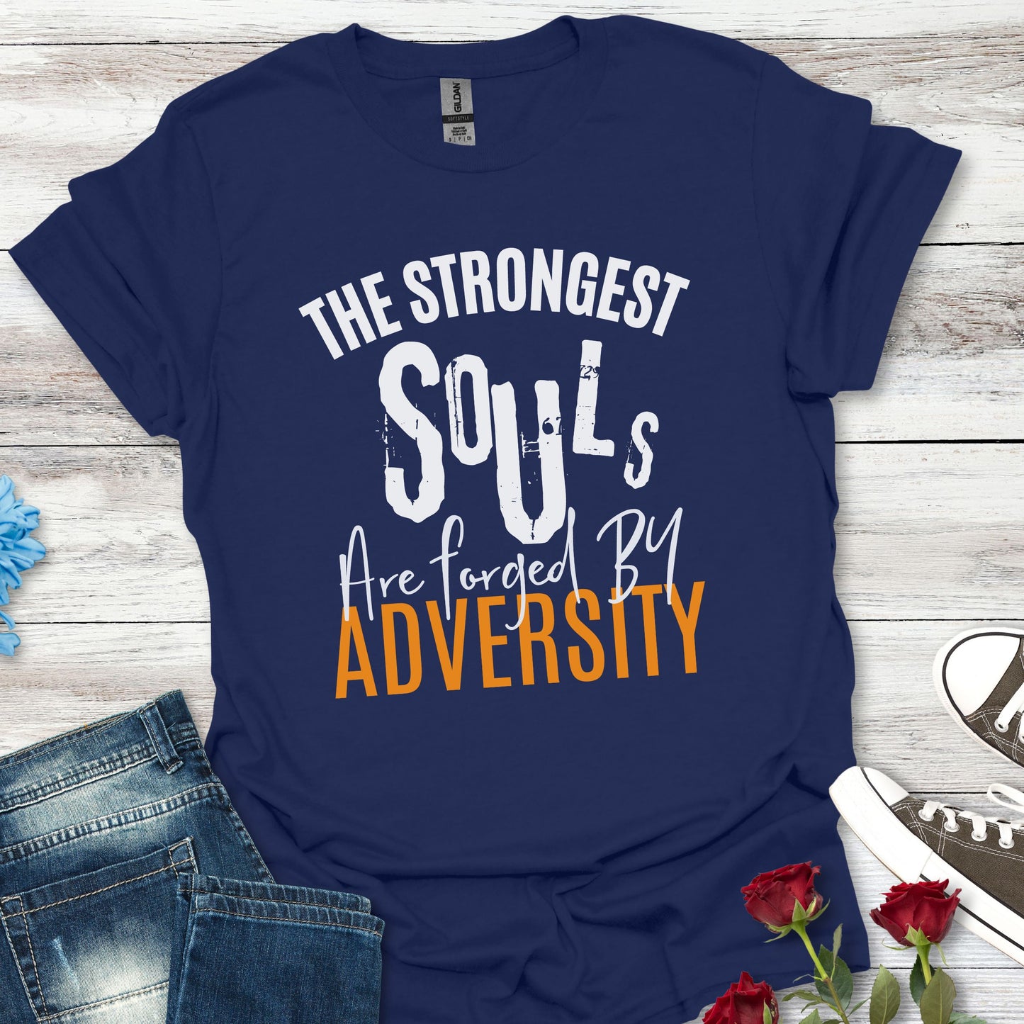Forged by Adversity - Strength and Resilience Graphic Tee