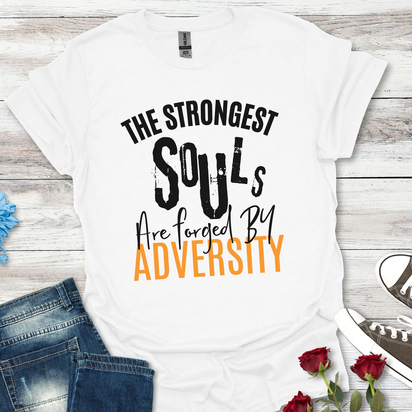 Forged by Adversity - Strength and Resilience Graphic Tee