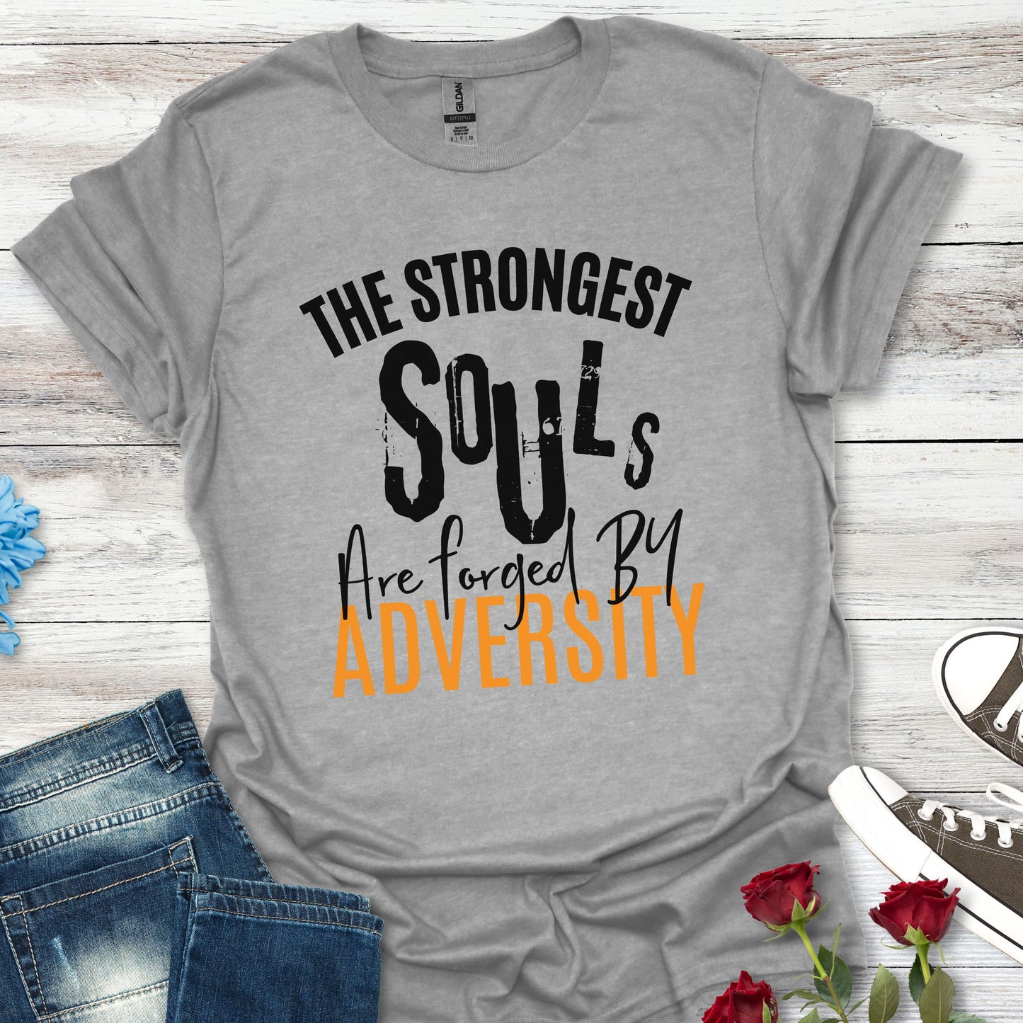 Forged by Adversity - Strength and Resilience Graphic Tee