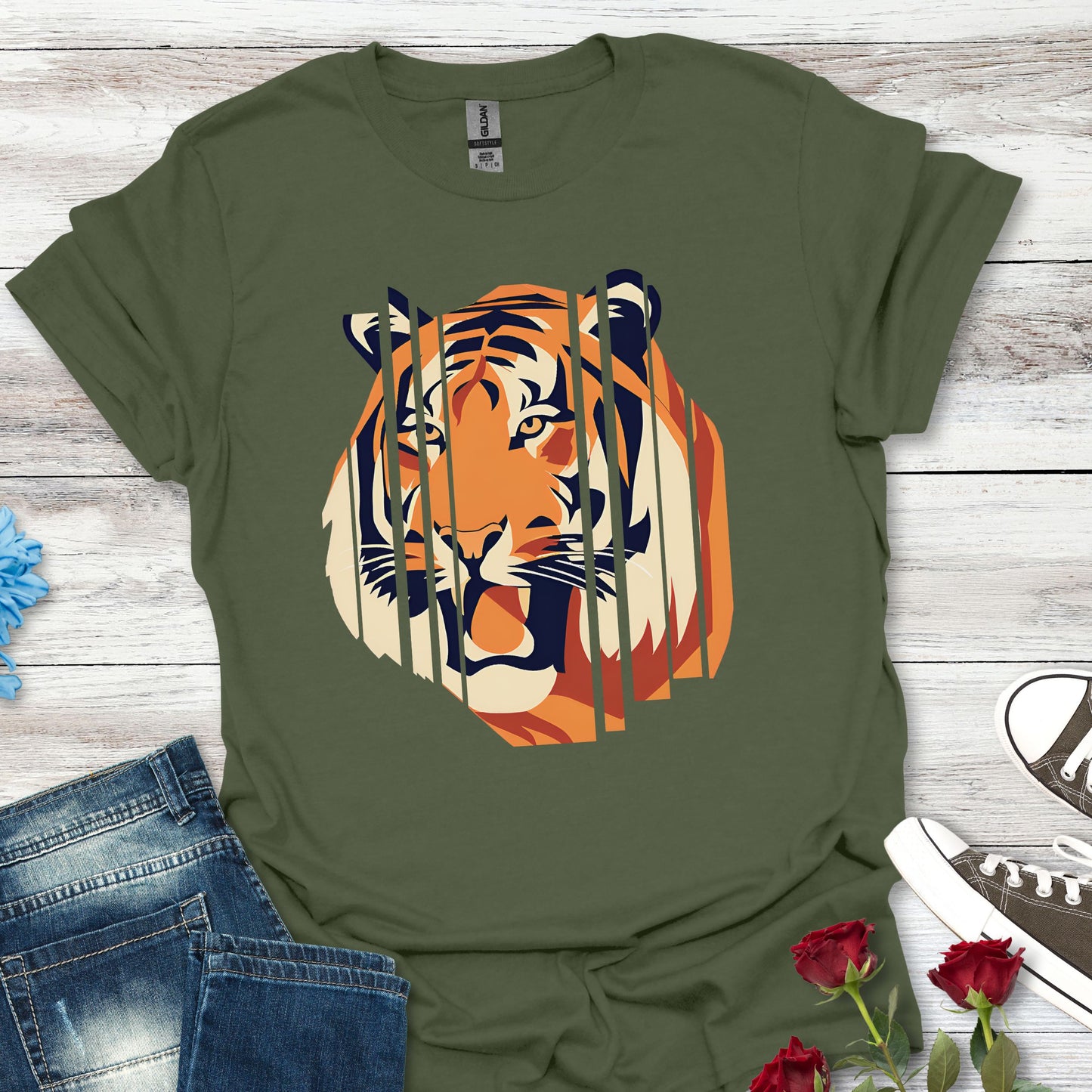 The Tiger Whisper (Serrated Head) - Fearless Strength Tee