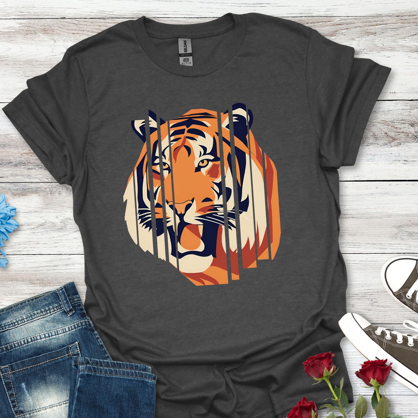 The Tiger Whisper (Serrated Head) - Fearless Strength Tee