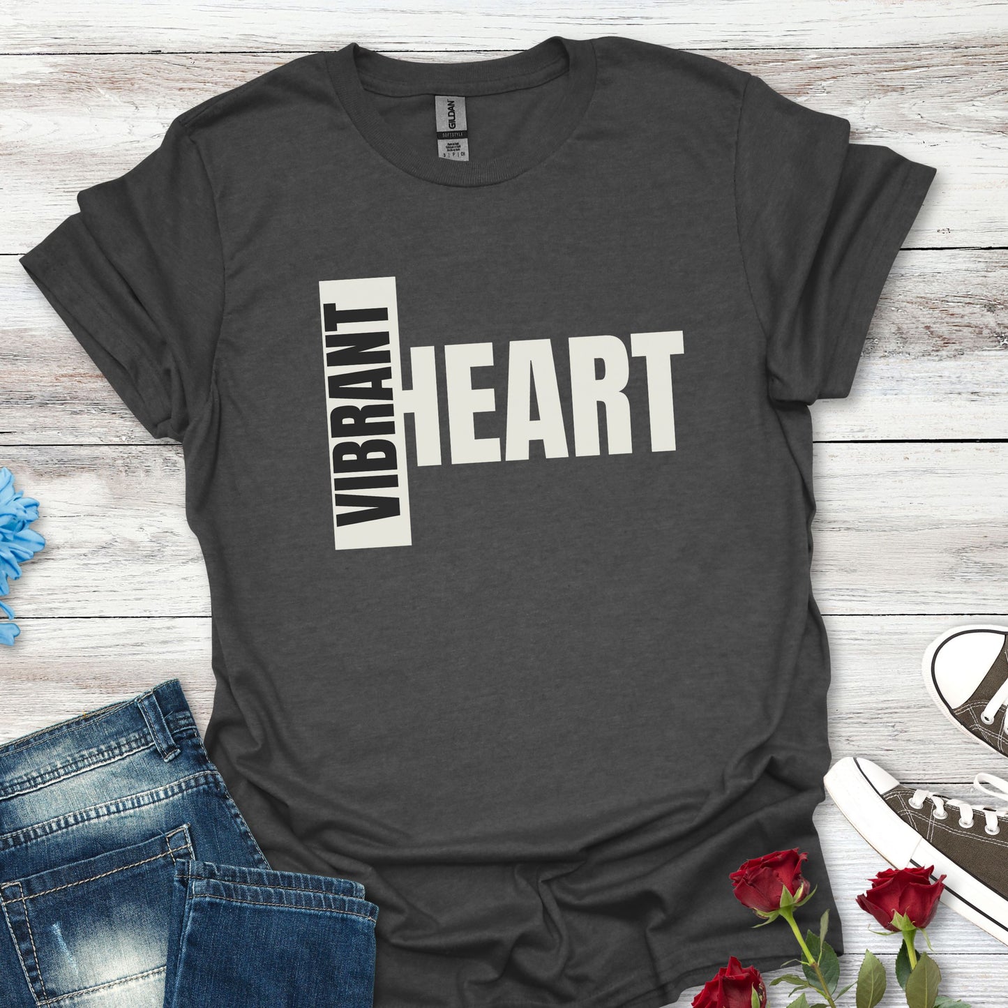 Vibrant Heart - Radiate Joy Unisex Tee