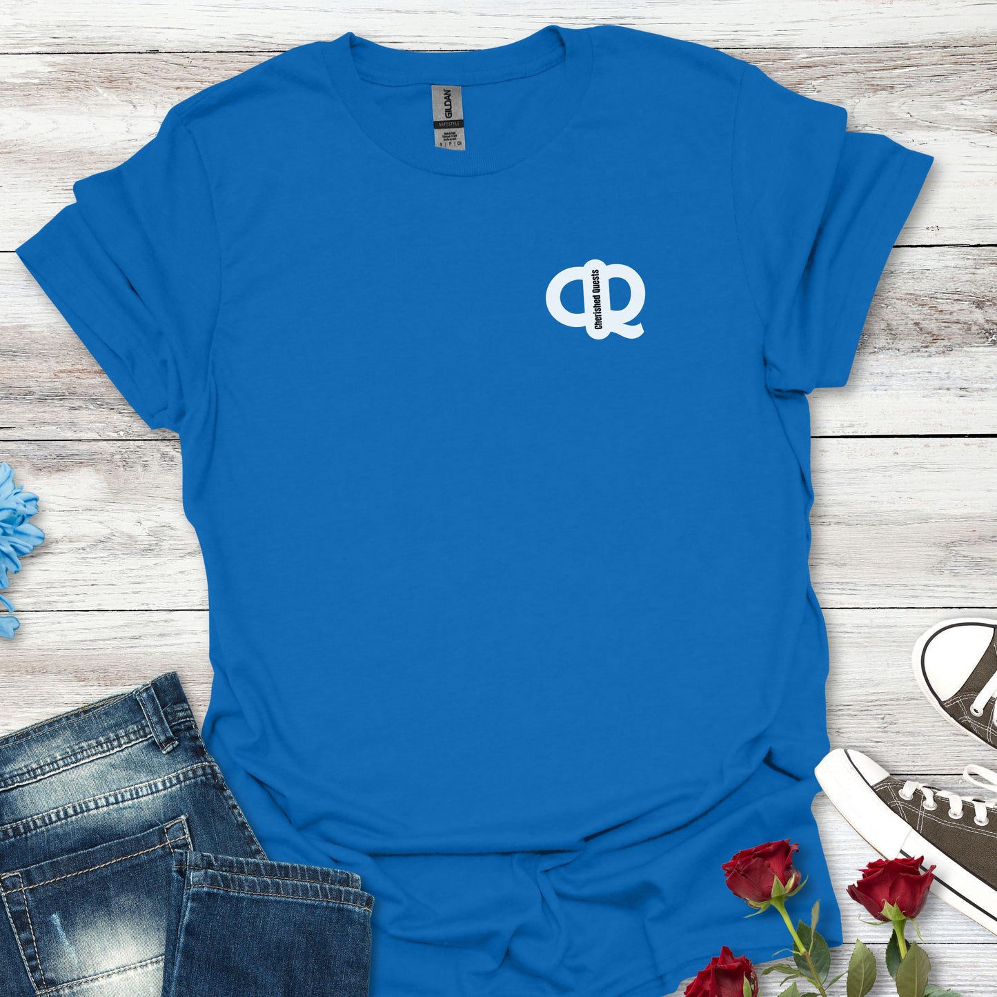 CQ Pocket Size Logo Design - Unisex Tee