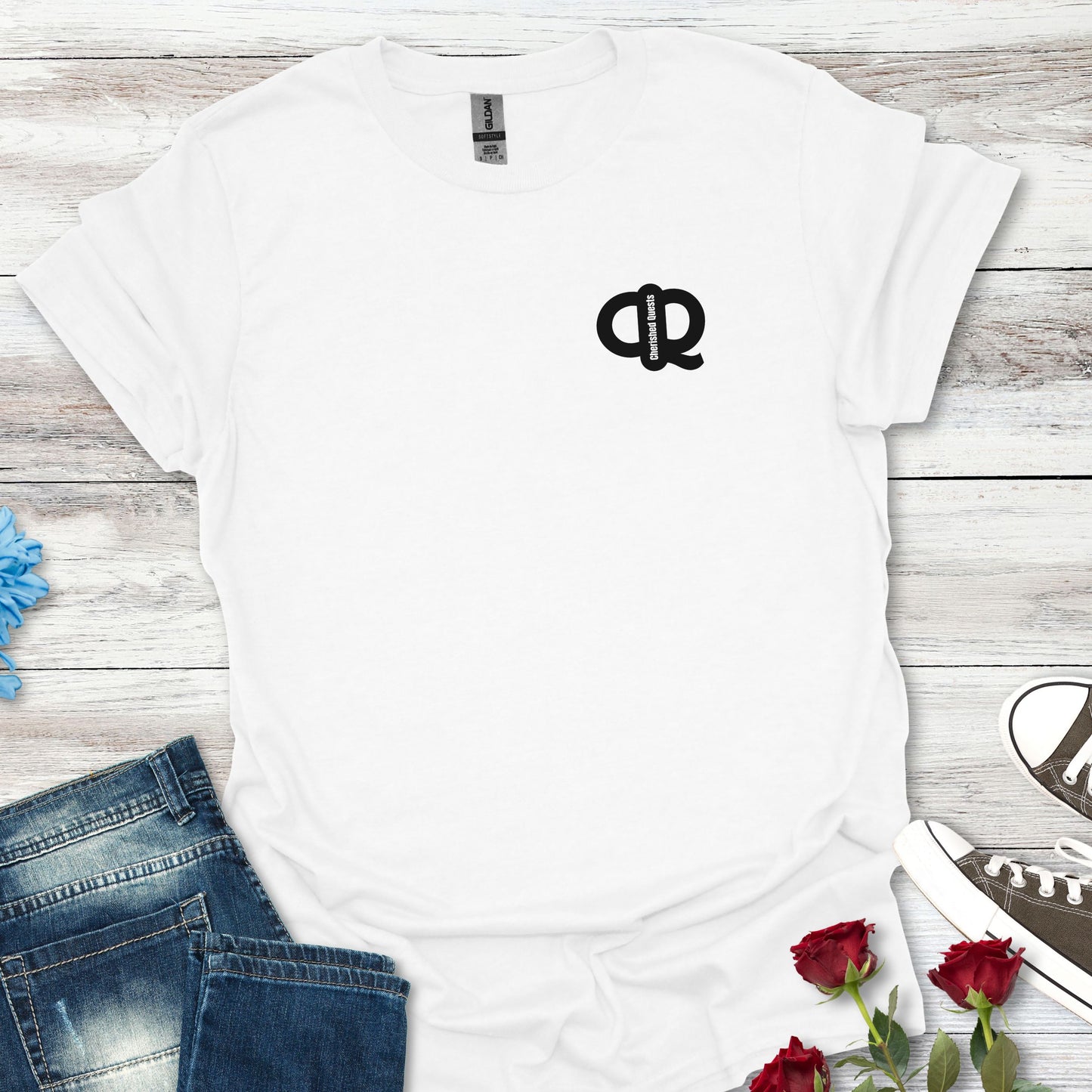 CQ Pocket Size Logo Design - Unisex Tee
