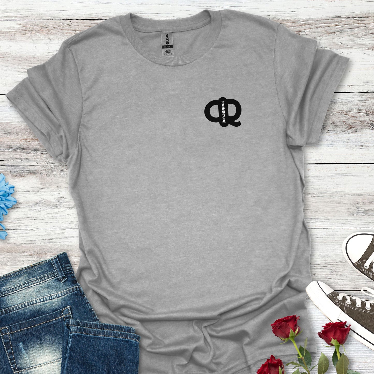 CQ Pocket Size Logo Design - Unisex Tee