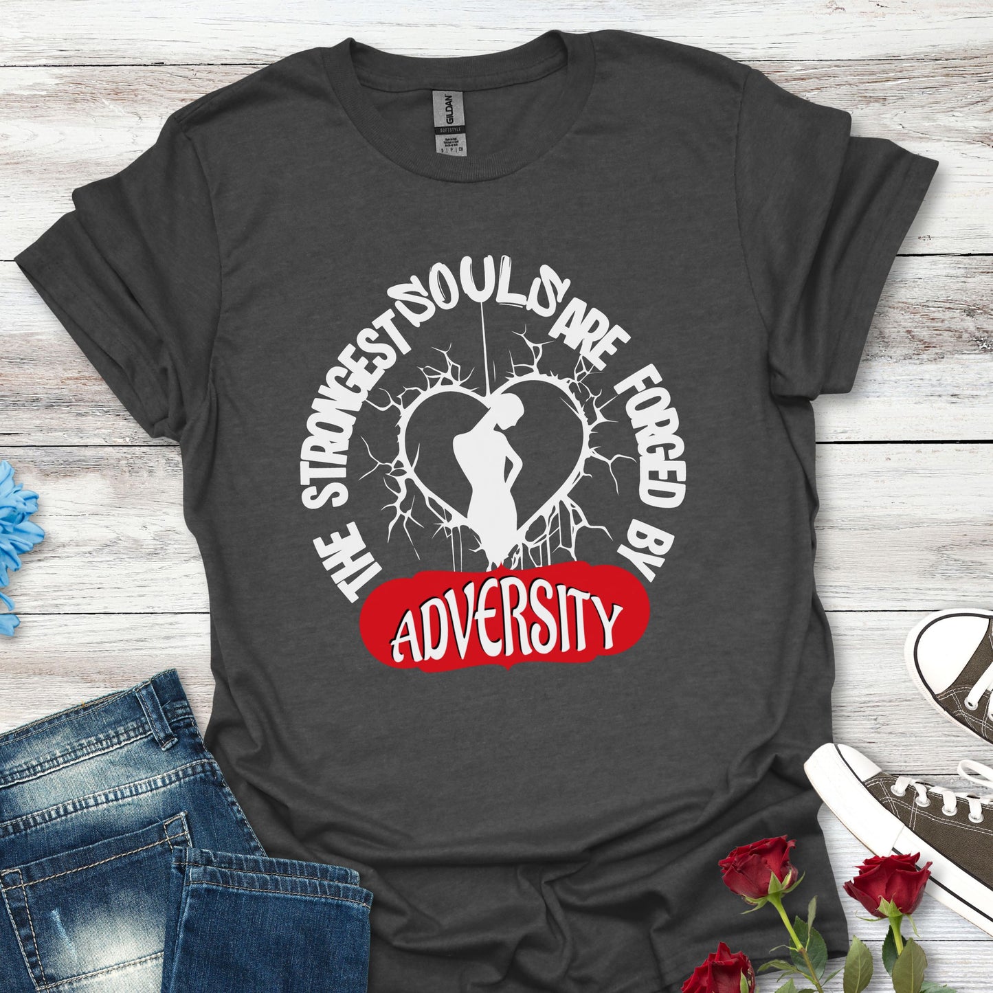 Forged by Adversity - Strength and Resilience Graphic (RW) Tee