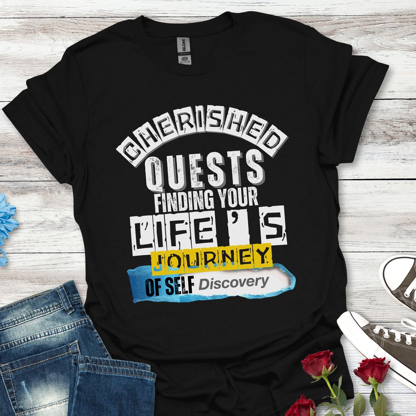 Cherished Quests (W) - Life's Journey of Self-Discovery Tee