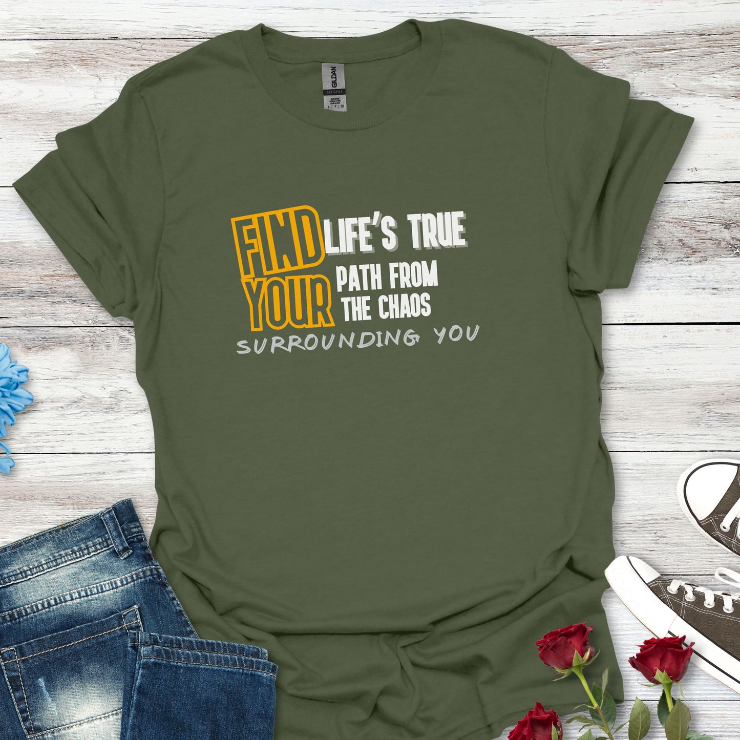 Find Your Life's True Path - Clarity Amid Chaos Tee